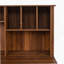 Bureau d'ordinateur à domicile avec huche, finition blanc antique