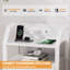 46cm W Steel Bedside Table-296697546