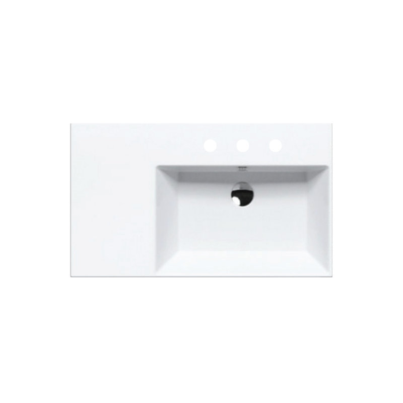 Premium 31.5'' L Bathroom Sink, 8" Centers