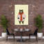 Cozy Plaid Bear Contemporary Bear Autumn Winter Wall Art Print by Mathieu - Wrapped Canvas Print-170003663