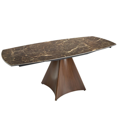 Extendable Marble Top Dining Table
