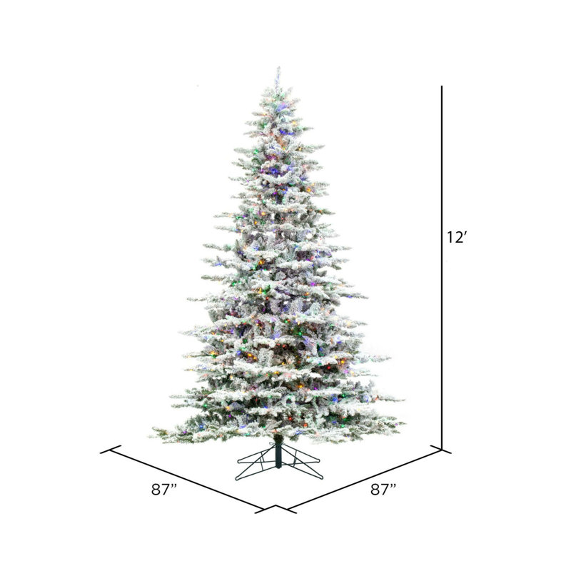 Utica 12' H Lighted Artificial Fir Christmas Tree