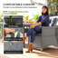 Rectangular 7 - Piece 6 - Person 200Cm L Outdoor Table Set