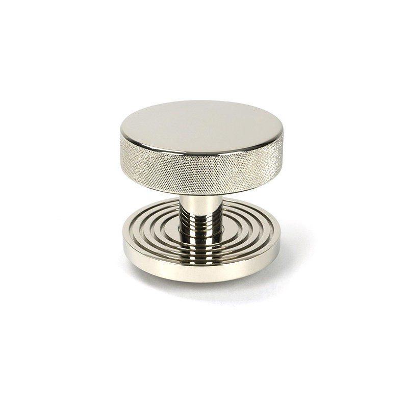 Brompton Single Dummy Door Knob , Polished Nickel