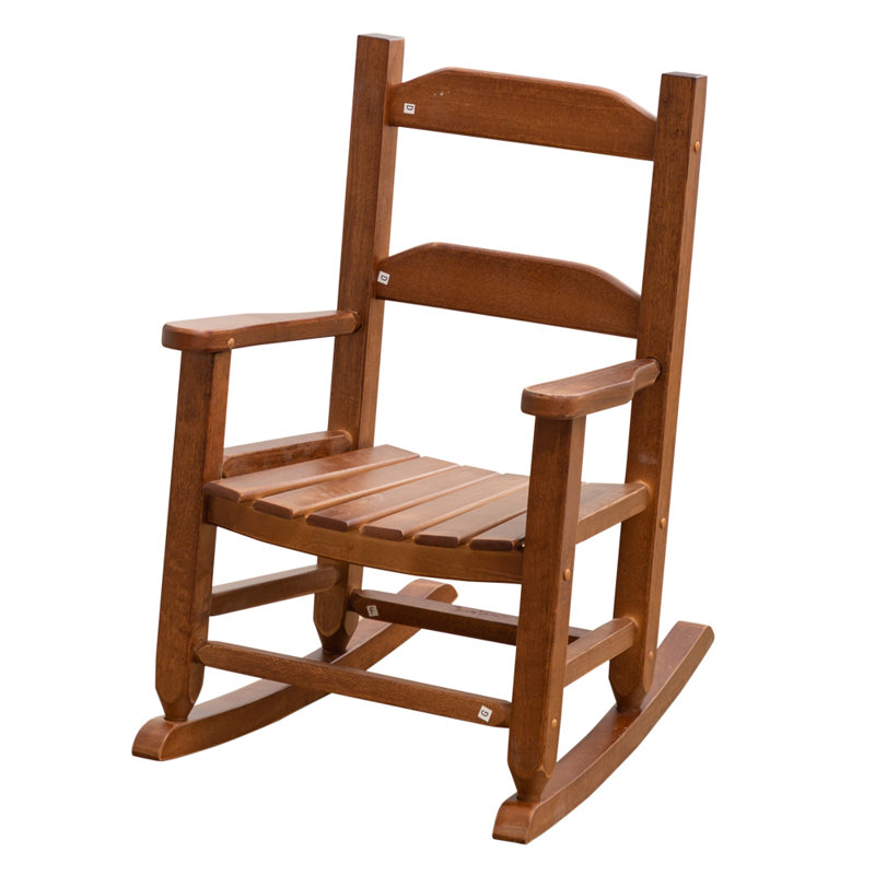 Chaise berçante pour enfants Danniell, Chêne