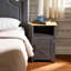 White Open-Shelf Nightstand – E1 Board with MDF Melamine Finish Bedside Table-373372305