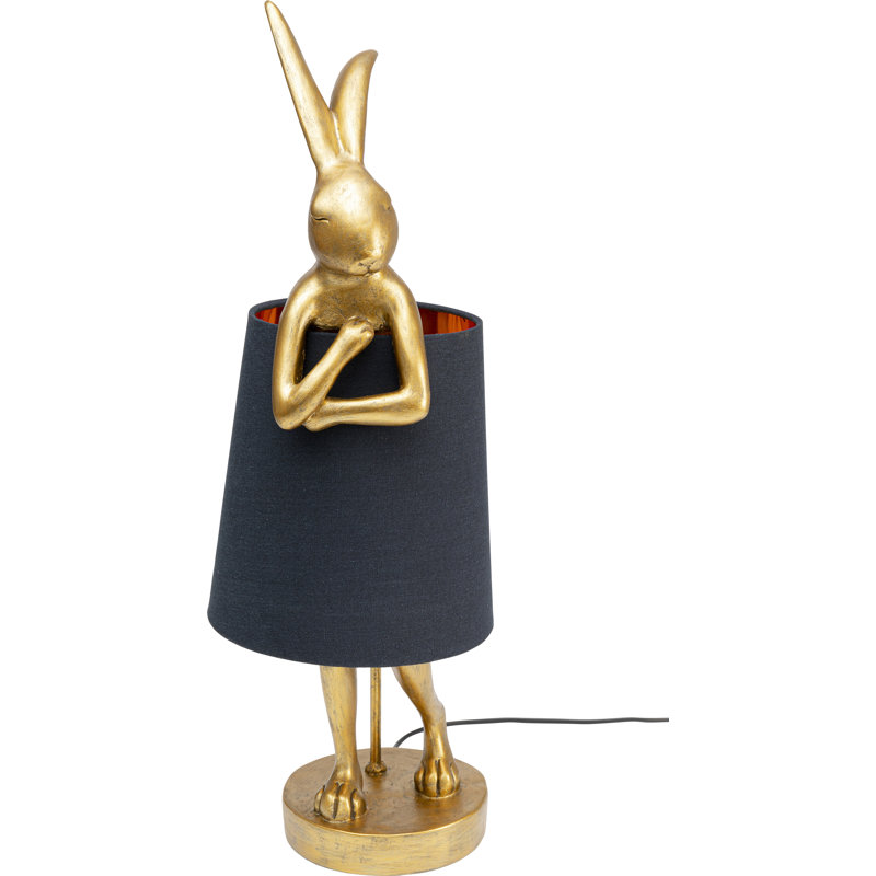 Tischleuchte, Gold, Black, 68cm H x 26.5cm W x 23cm D