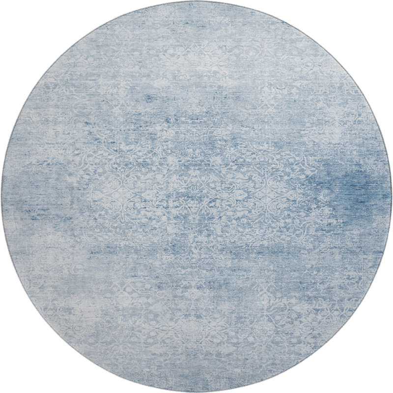 Premium Machine Washable Verlin AMF1763 Global Rug, Round 8'