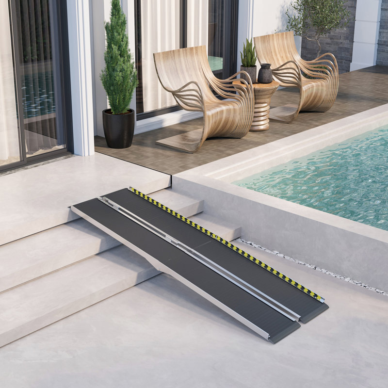 Rampe portable 2 po HomCom, H 2 po x l 96 po x P 29 po