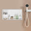 Niche encastrée pour rangement mural de salle de bain avec tablette