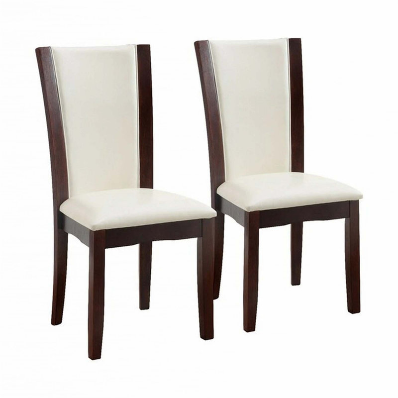 Chaises d'appoint 2 pièces Style Comfort, Blanc