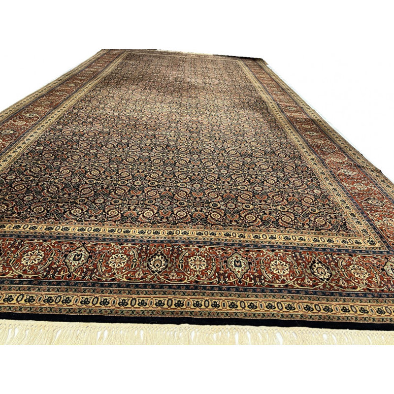 Tapis rectangulaire en laine de grande taille 18 pi x 9 pi Jhalil