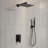 Square Complete Shower System Showerhead with Rough-In Valve All-In-One Kit-62512276-62512274