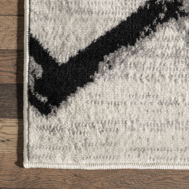 Hilmar Ivory Area Rug, Rectangle 5' x 8'