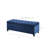 Storage Bench With Navy Upholstery - Functional Addition Upholstered Elegant Tufting-324593553
