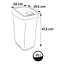 Keeeper waste bin with flip lid-37990432-98496661-98496660