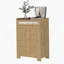 Armoire à café, buffet avec tiroir et tablette réglable, armoire de rangement avec porte de grange