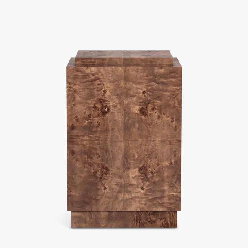 Table d'appoint Wesley Burl, Marron foncé