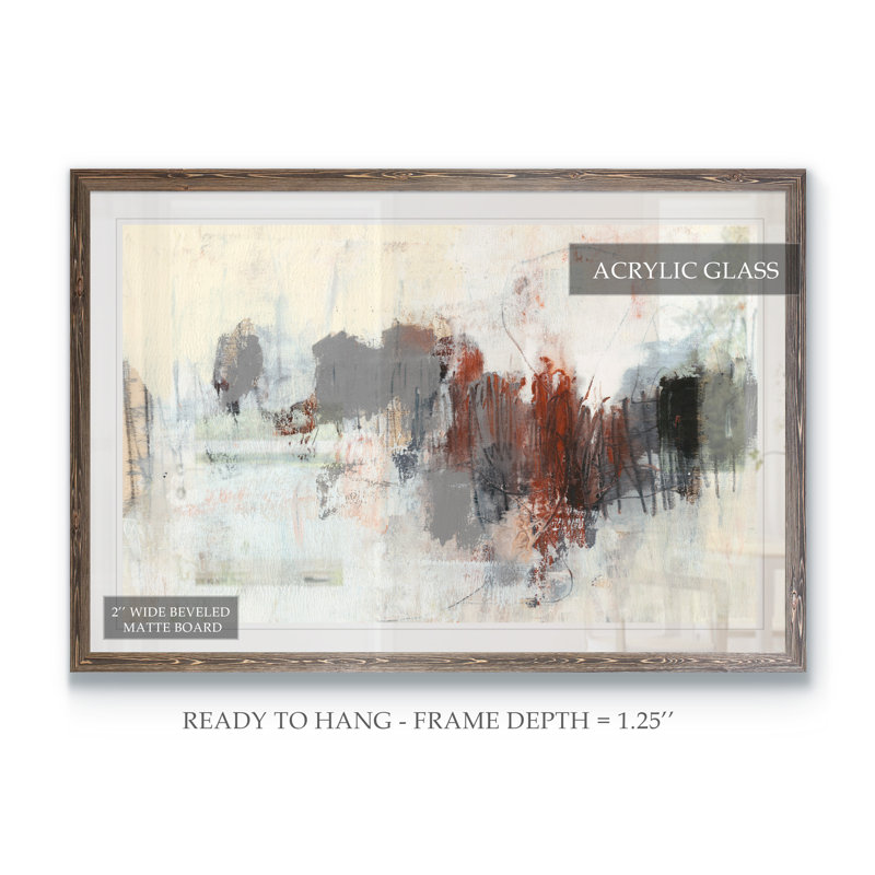 « neutrals & rouille i » par paul cezanne-photo-cadre, reproduction d’art, H 32 po x l 44 po x 1,25 po