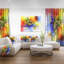« abstract color », fleur de fleur, impression sur toile tendue-18296985