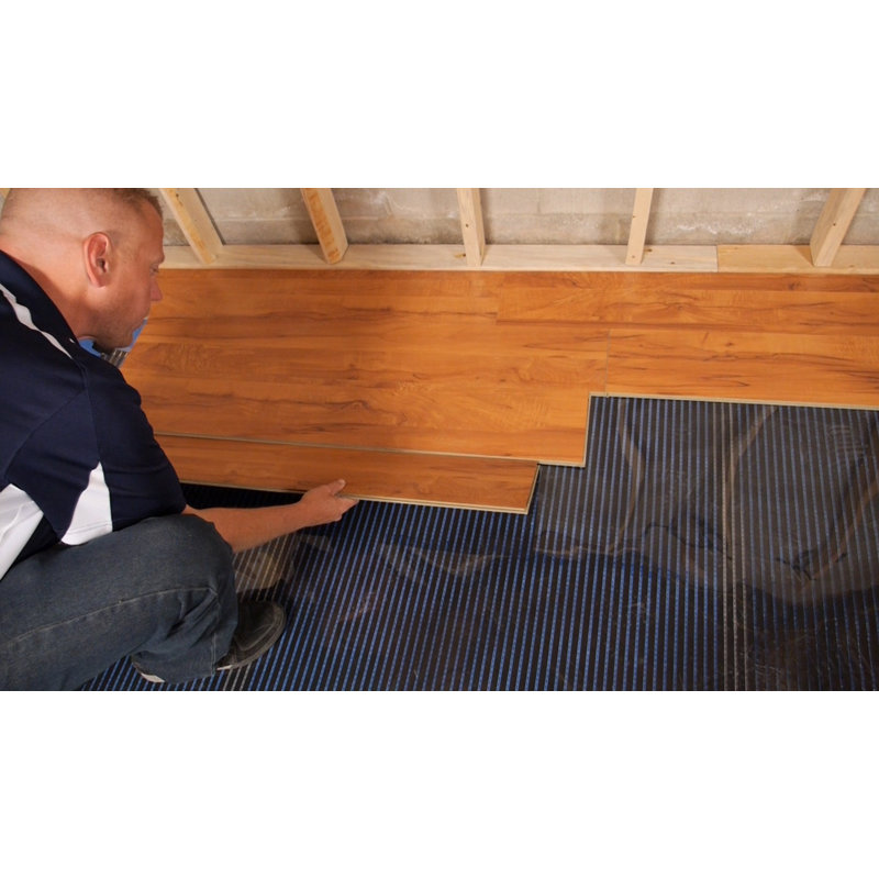 Ensemble de système de chauffage par le sol Quiet Warmth 240V, l 5 pi x l 3 pi