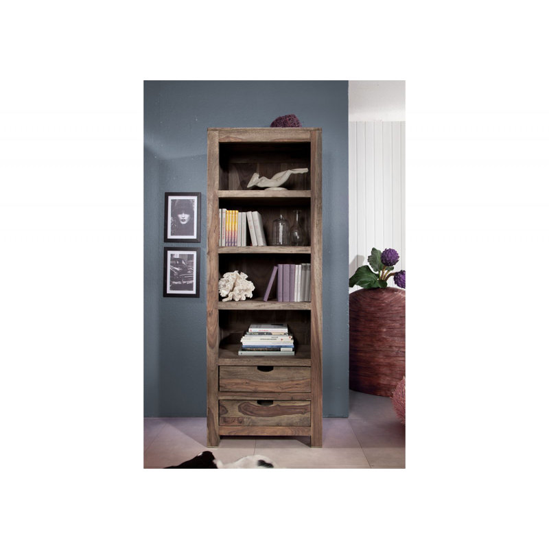 Nature 180cm H x 65cm W Solid Wood Standard Bookcase