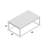 Galena Solid Wood Top Coffee Table
