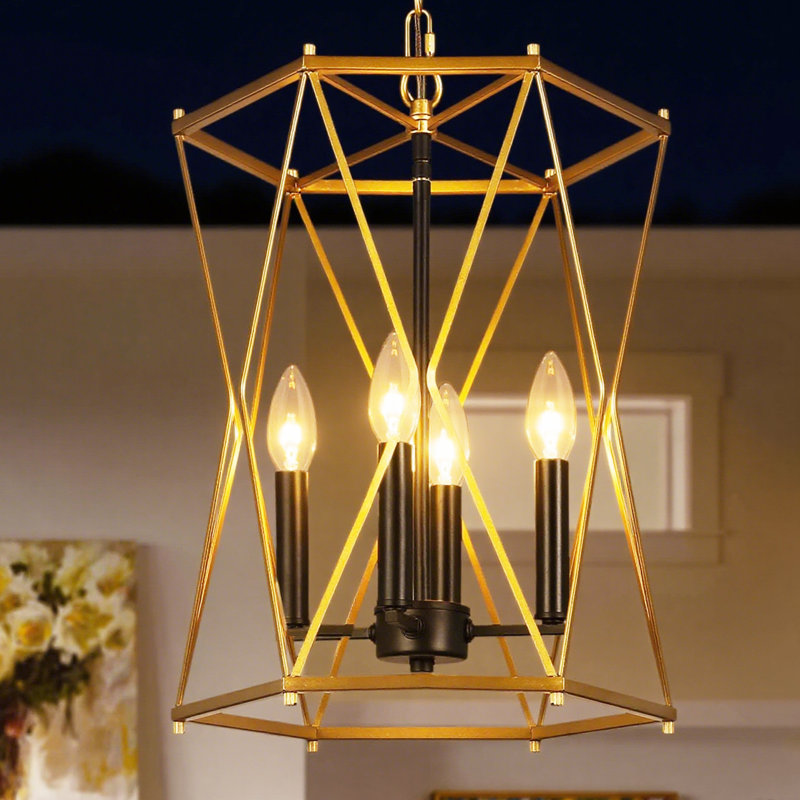4-Light Cage Chandeliers