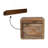 Wood Soba Wall Mounted Bedside, 2-Drawers, Brown