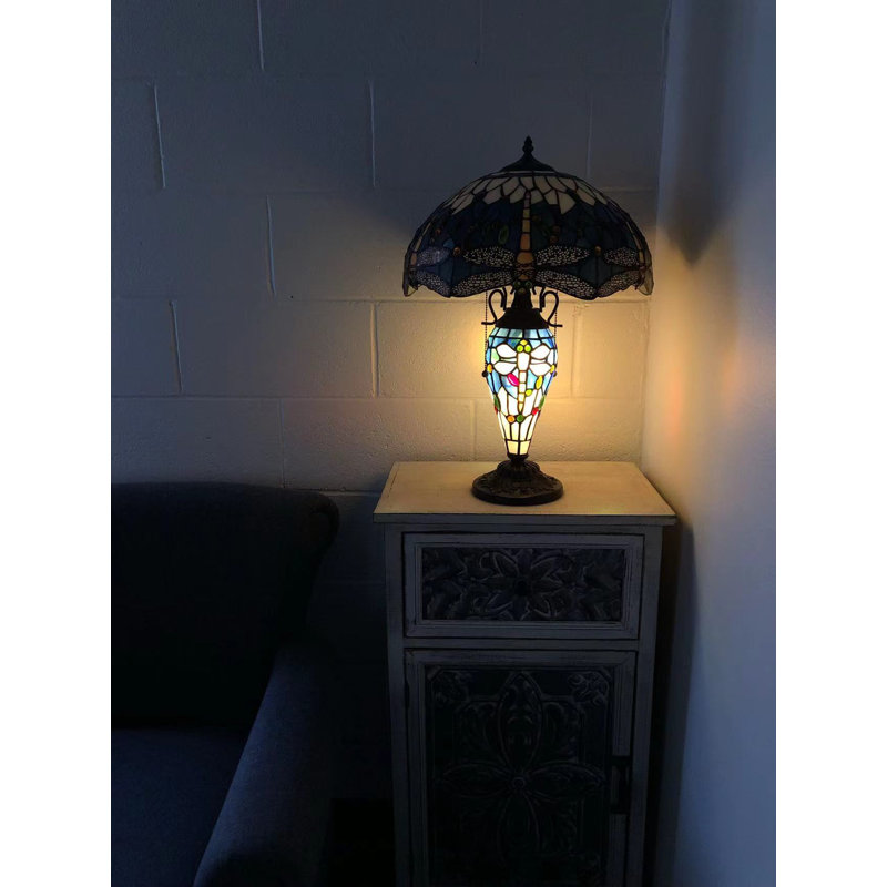 Lampe de chevet brun foncé Hamond