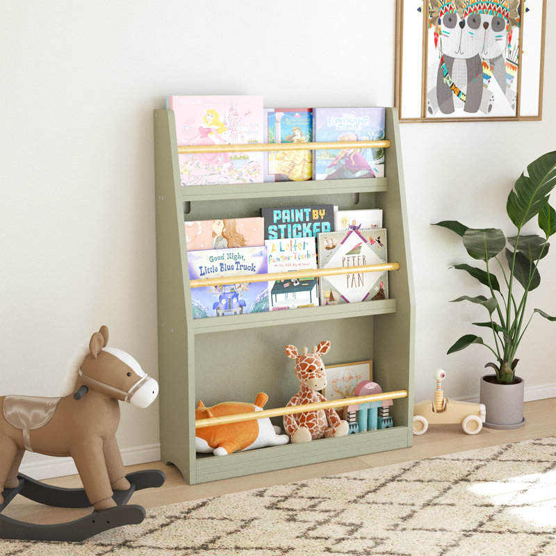 31.88 H X 22.83 W Bookcase, Green