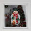 Silhouette de Noël avec balai de Noël 17,5 "avec balai