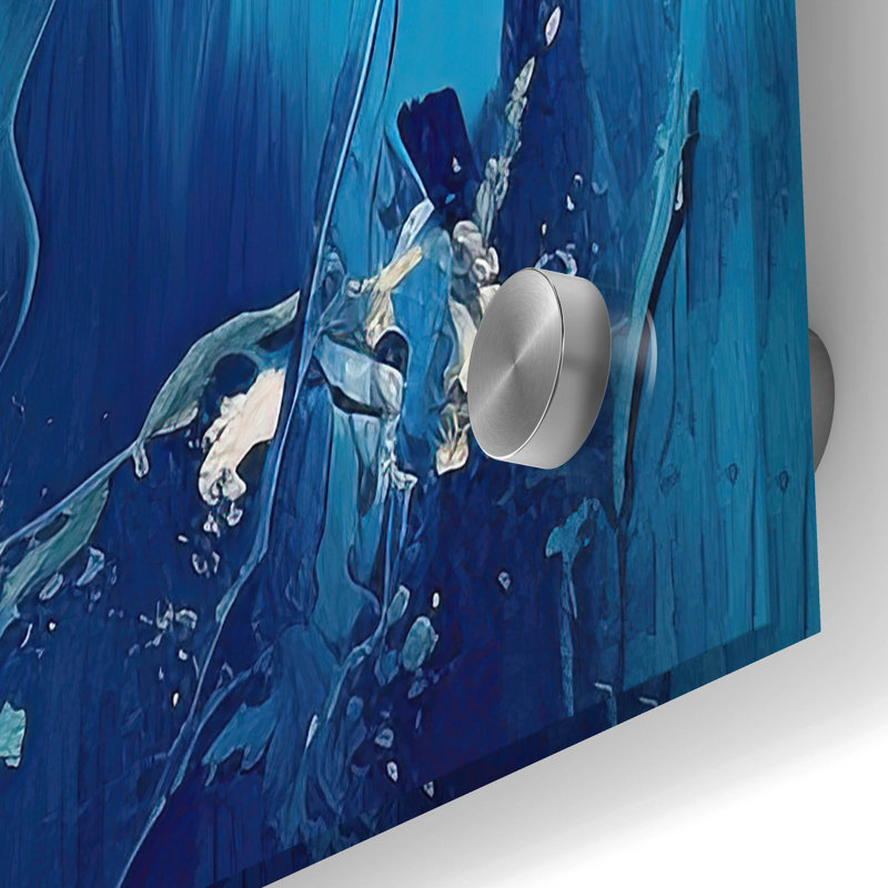 «Ocean Coastline 1 of 4» par Cameron Gray, art mural en verre acrylique, H 36 po x l 36 po x P 0,2 po