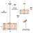 Azie 3 - Light Shaded Drum Chandelier