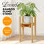 Bamboo Adjustable Plant Stand Indoor Outdoor Modern Display Stand Rack