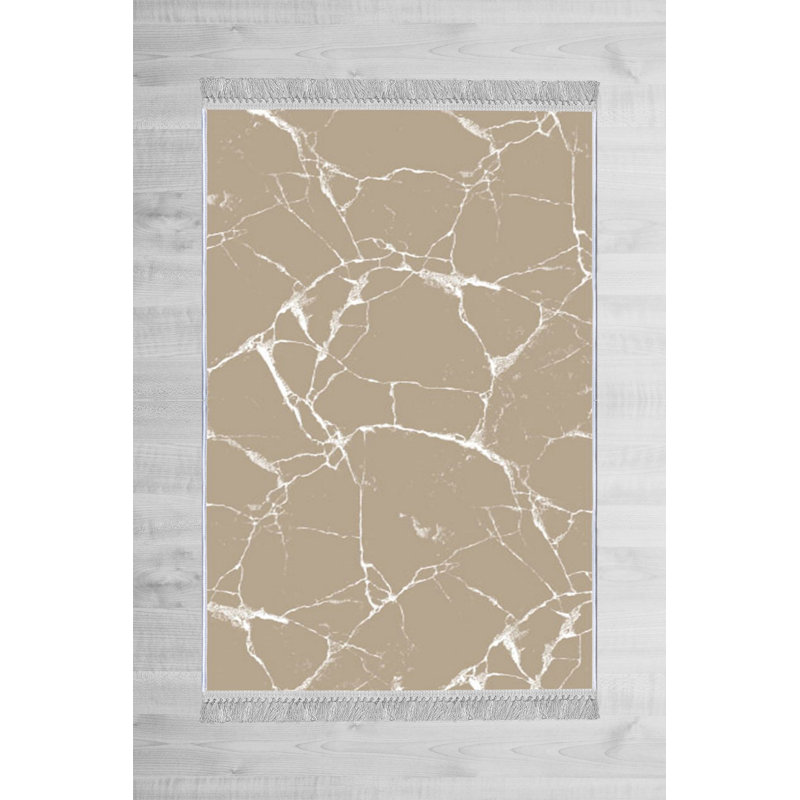 Luxurious Velvet Area Rug, 5.9 x 9.2 Feet | 100% Velvet Fabric, 100% Cotton Sole, 0.4 in Pile Height | Antibacterial, Non-Slip, Machine Washable | Elegant 3D Digital Print for Living Room & Bedroom Decor