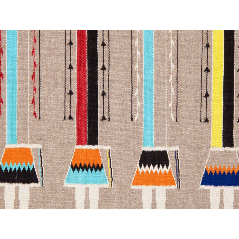 Striped Area Rug in Mocha