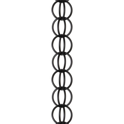 Rain Chains Aluminum Ring Black Rain Chains for Gutters – 8.5 ft Black Decorative