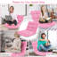 Chaise de plancher pliante avec dossier-1380415307