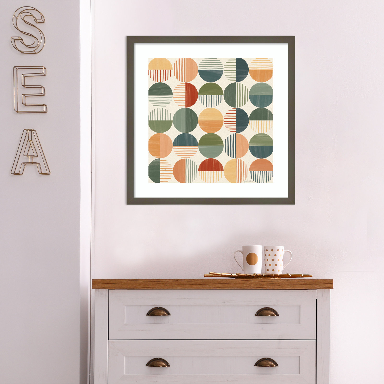 Born To Roam Pattern II, Gray, 21" H x 21" W x 1" D
