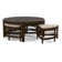 Raffles Rattan Cocktail Table with Benches