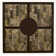Centeno Capitola Faux Marble Large Pub Table with Removable 18" Lazy Susan, Espresso