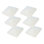 Ensemble de 6 capuchons de poteau en vinyle blanc 4 po x 4 po (ensemble de 6)