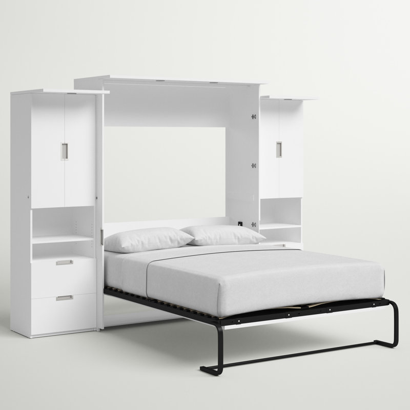 Luka Murphy Bed and 2 Storage Cabinets, Queen