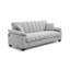 Canapé-lit avec rangement et poche latérale, port de chargement USB, fauteuil inclinable en futon pliant en velours cygne pour les petits espaces