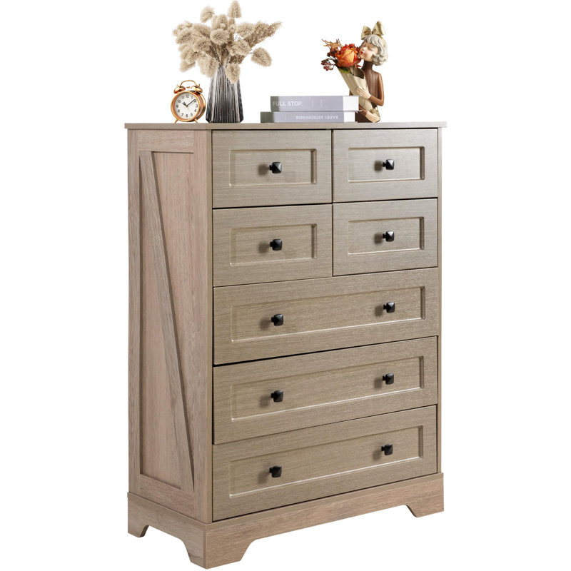 31.5cm W 7 - Drawer Chest of Drawers, Grey