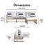 Canapé modulaire d'extérieur Elle Decor Mirabelle-29308895