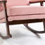 Chaise d'appoint Mid-Century moderne, chaise berçante avec structure en bois, chaises de salon rembourrées, fauteuil de lecture pour véranda de chambre à coucher-2013541969