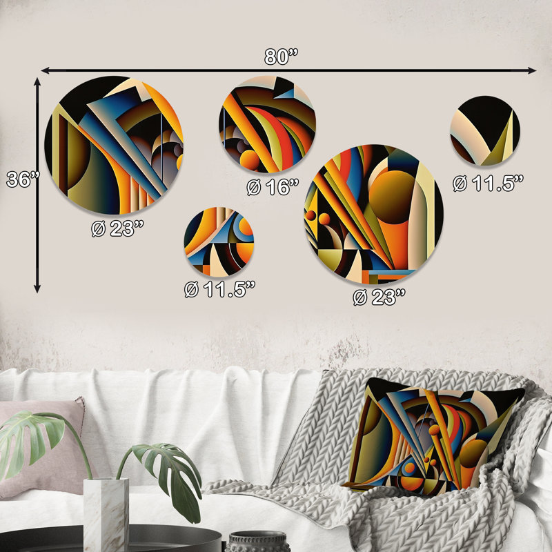 Abstract Wall Decor on Metal