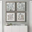 «Opulent Bath I», ensemble de 4 peintures sur toile encadrées-60148639-60148644